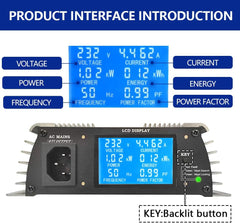 Y&H 1000W netgekoppelde omvormer met digitaal display, stapelbare AC MPPT, zuivere sinusgolf, DC 22-50V, zonne-energie-ingang, AC 190-260V-uitgang voor PV-panelen van 24V, 30V en 36V