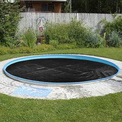 Zwembad Afdekzeil - Rond - Solarzeil - 366 cm - Zwart - Arebos