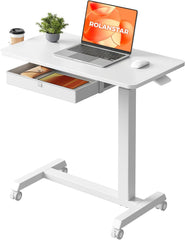 Laptoptafel - Bijzettafel - Verstelbaar - Wit - Rolanstar