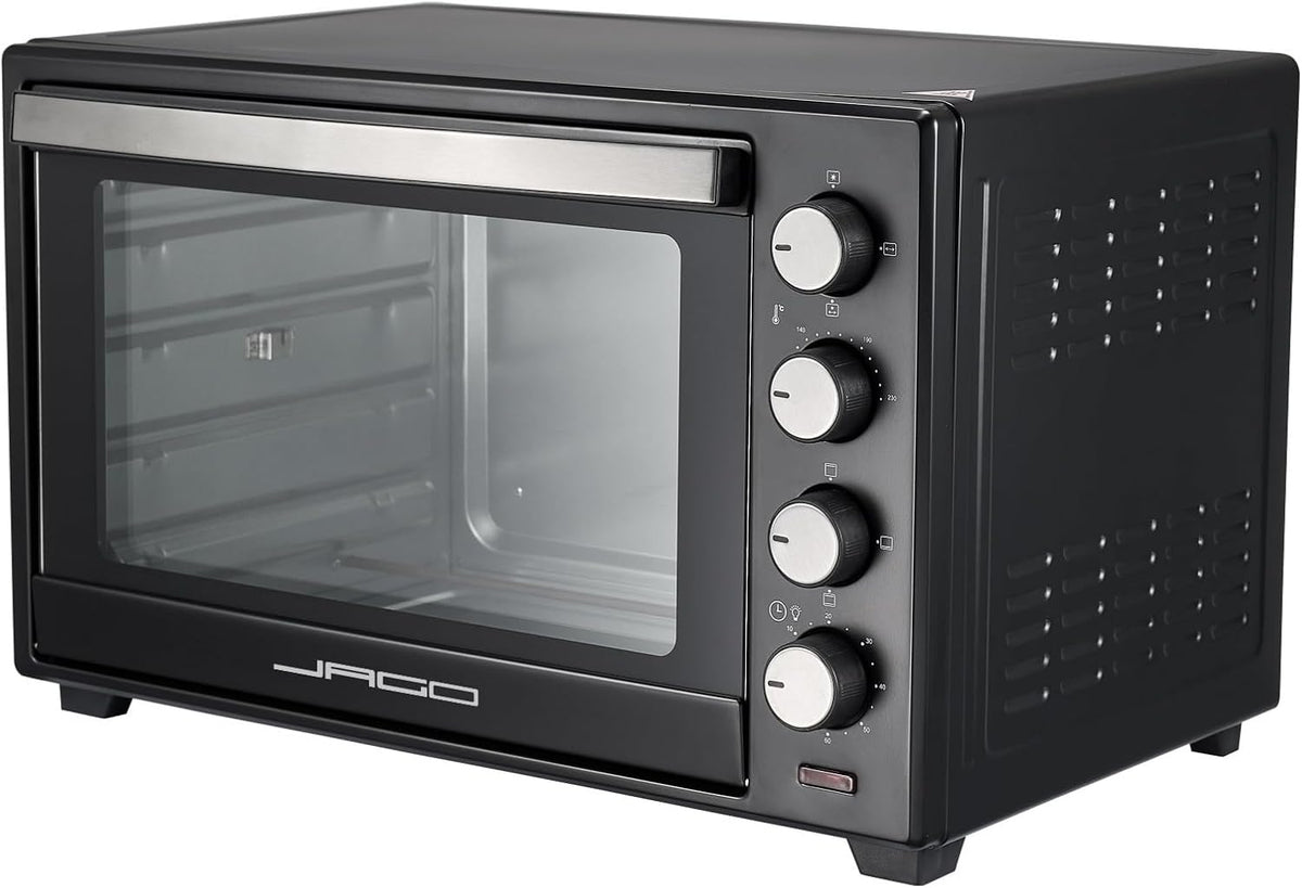 Mini oven - Vrijstaand - 48 Liter - 2000W - Zwart - Jago®