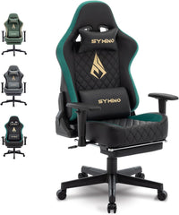Ergonomische Bureaustoel -  Office Chair - Gamestoel - Volwassenen - Zwart - SYMINO