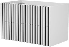 UEV Wastafelonderkast met laden lamellen badkamerkast 80x45x50cm wit