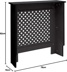 Radiatorombouw - Radiatorbekleding - Radiatorpaneel - 78x19x82 cm - Zwart - ECD Germany