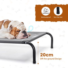 Hondenbed op pootjes - Grijs - 124x90 cm - Nobleza