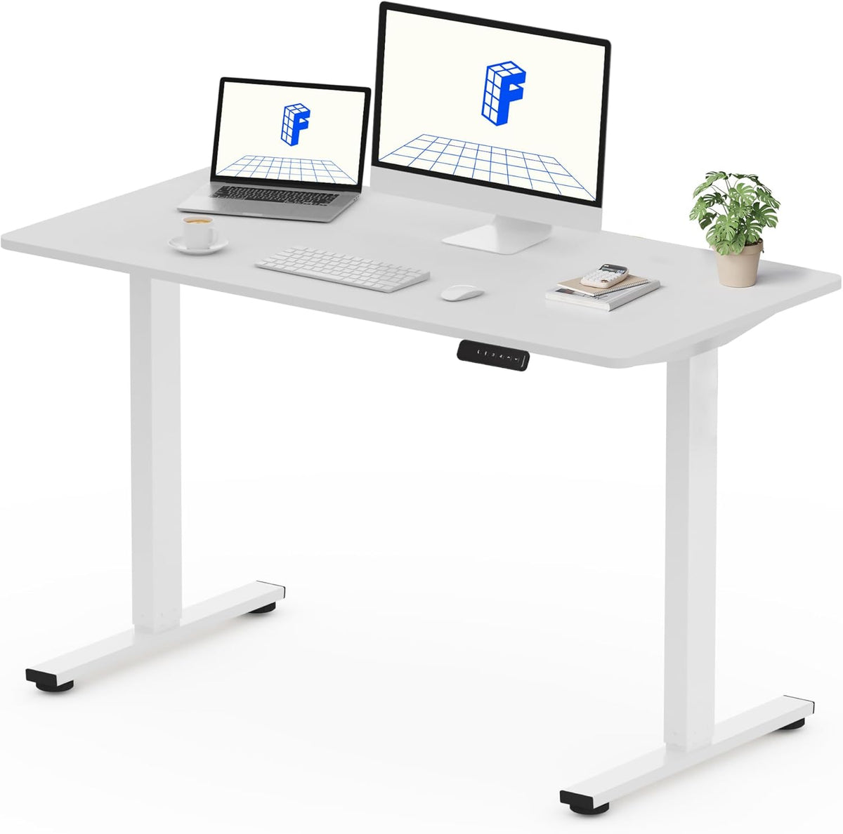 Zit sta bureau - Elektrisch - Verstelbaar - 120 x 60 cm - QE1W - FLEXISPOT