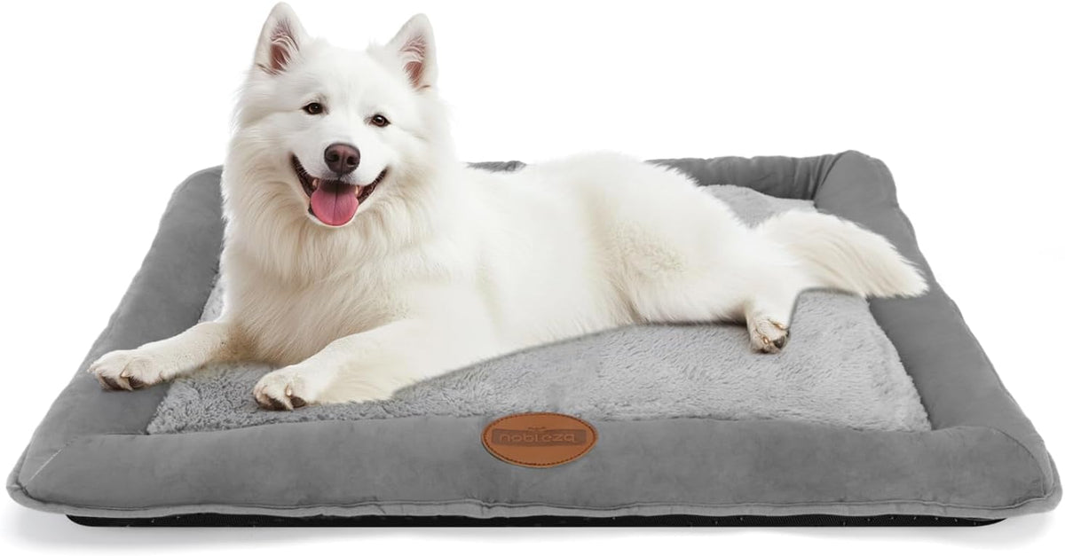 Hondenmand - Hondenkussen - Hondenbed - 95x75 cm - Grijs - Nobleza •