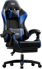 Ergonomische Bureaustoel -  Office Chair - Gamestoel - Volwassenen - Zwart/Blauw - HLDIRECT
