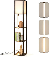 Vloerlamp - Staande lamp - 163 cm - Zwart - COSTWAY