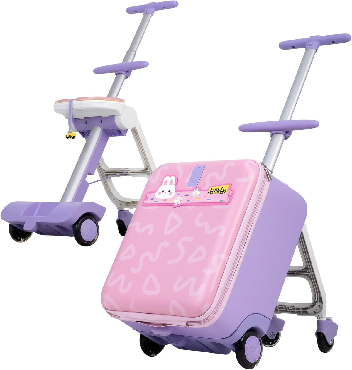 Kinderkoffer - Koffer kind - Kindertrolley - Meisje - Roze - Jovikids