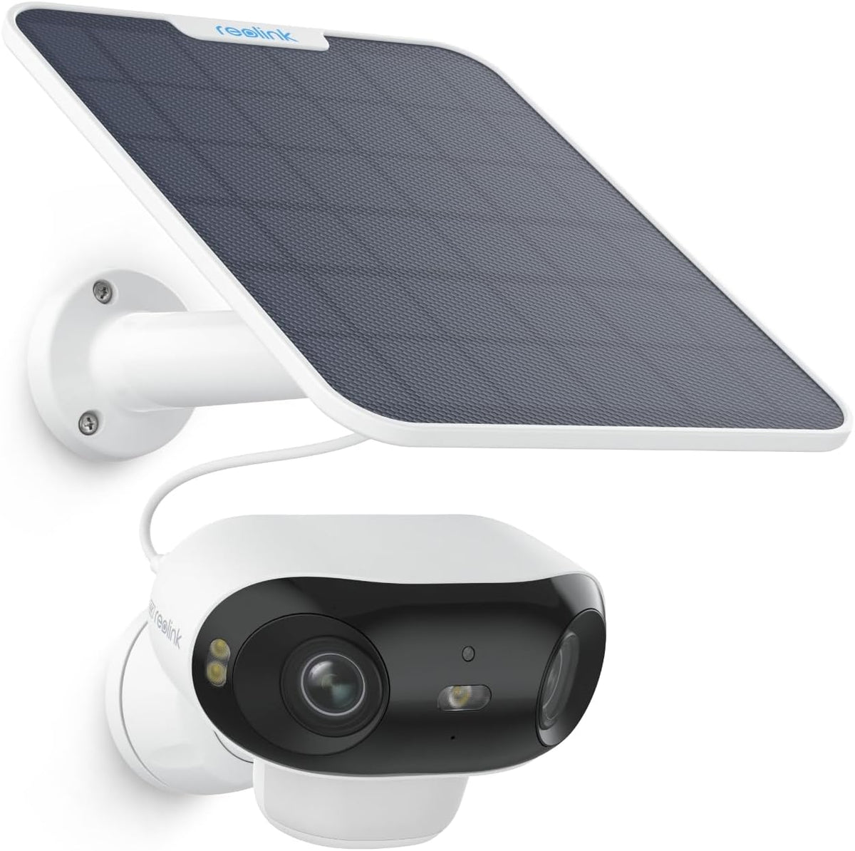Reolink 4K bewakingscamera op zonne-energie, voor buiten, accu, PIR- en, 180° groothoek, ColorX nachtzicht, 8MP draadloze WLAN IP-camera, 2,4/5GHz Wi-Fi 6, IP66 waterdicht, Argus 4 Pro + zonnepaneel