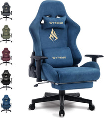 Ergonomische Bureaustoel -  Office Chair - Gamestoel - Volwassenen - Blauw - SYMINO