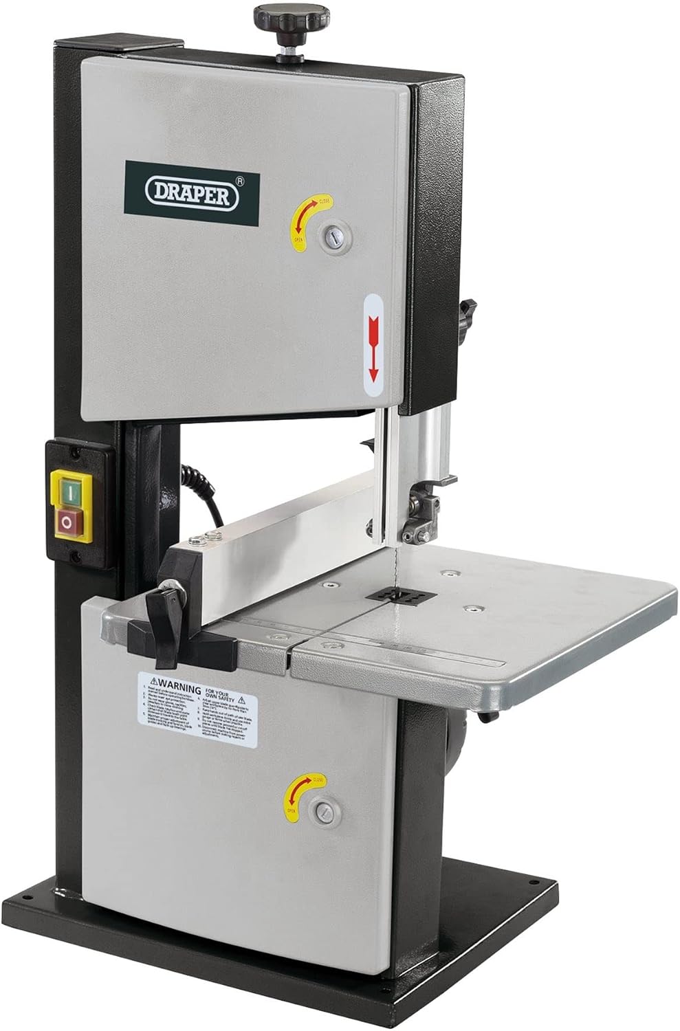 Draper BS200B 82756 Bandzaag met twee wielen, 200mm, 250 W, 230 V •