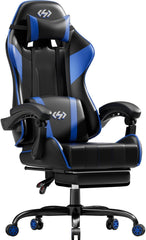 Ergonomische Bureaustoel -  Office Chair - Gamestoel - Volwassenen - Zwart/Blauw - HLDIRECT