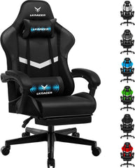 Ergonomische Bureaustoel -  Office Chair - Gamestoel - Volwassenen - Zwart - LUCKRACER