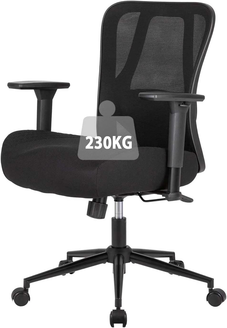 Ergonomische Bureaustoel -  Office Chair - Gamestoel - Volwassenen - Zwart - UEV