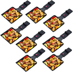 MELISSA Raclette 16300026 Raclette met grillplaat voor 8 personen 1200 Watt Power met grillplaat en regelbare temperatuur, zwart