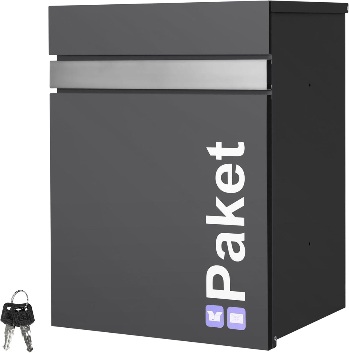 Brievenbus  - Wandbrievenbus - 44x35x58 cm - Antraciet - ML-Design