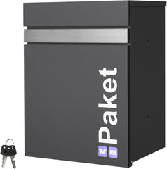 Brievenbus  - Wandbrievenbus - 44x35x58 cm - Antraciet - ML-Design