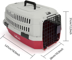 Reisbench - Reismand - Transportbox - Kat & Hond - 47x31x26 cm - Rood - Nobleza