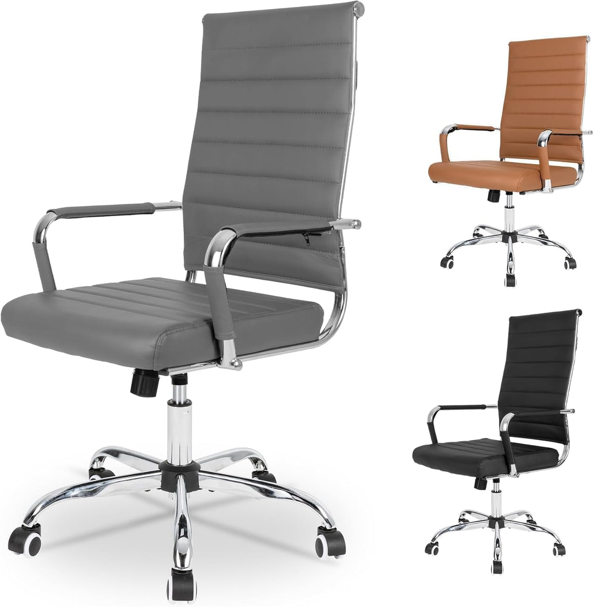 Ergonomische Bureaustoel -  Office Chair - Gamestoel - Volwassenen - Grijs - UEV
