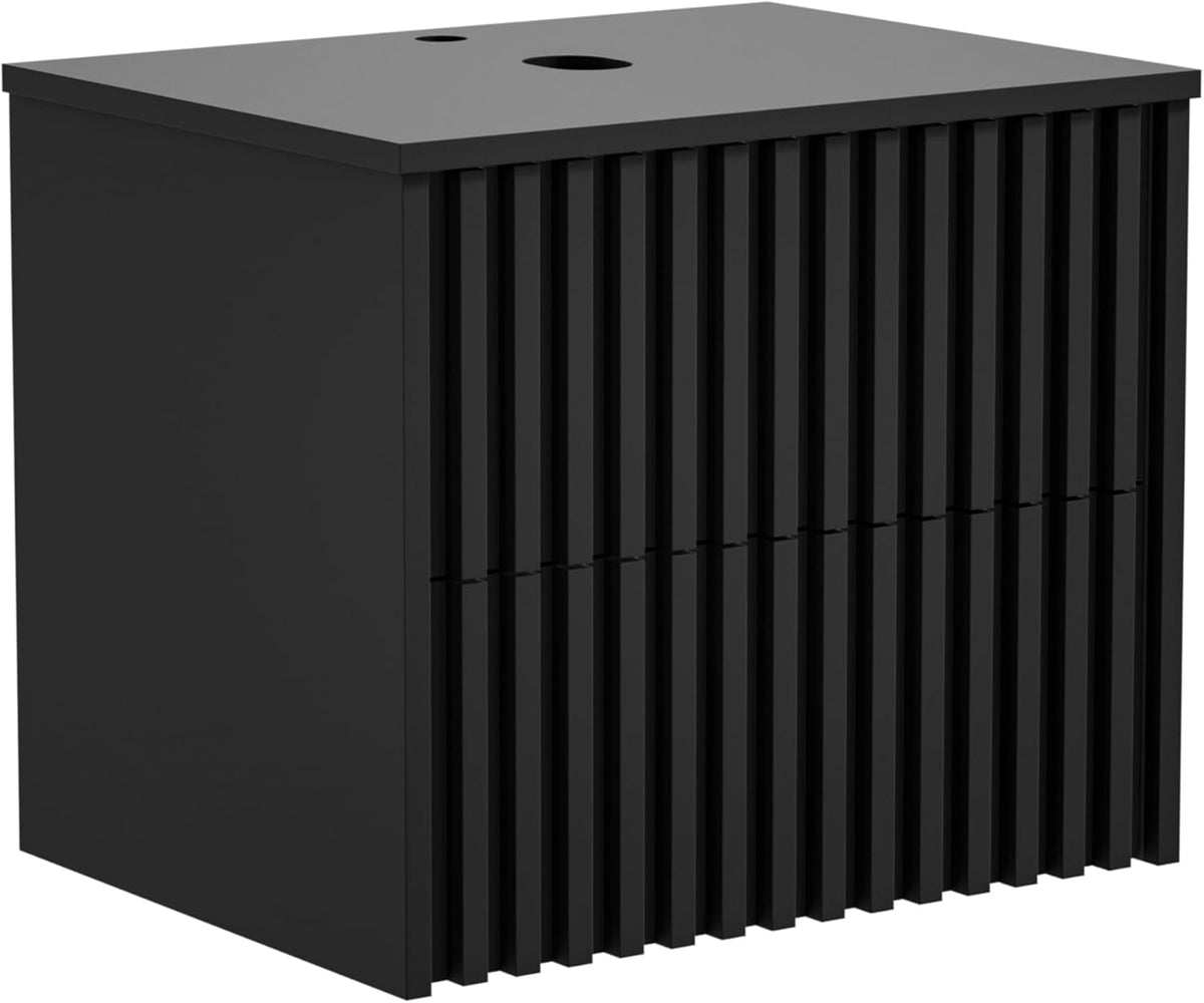 Wastafelkast - Wastafelmeubel - Wastafelonderkast - 61 cm - Zwart - UEV