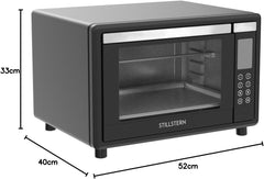 Vrijstaande oven - Hetelucht oven - 35 Liter - 1600W - Zwart - Stilstern