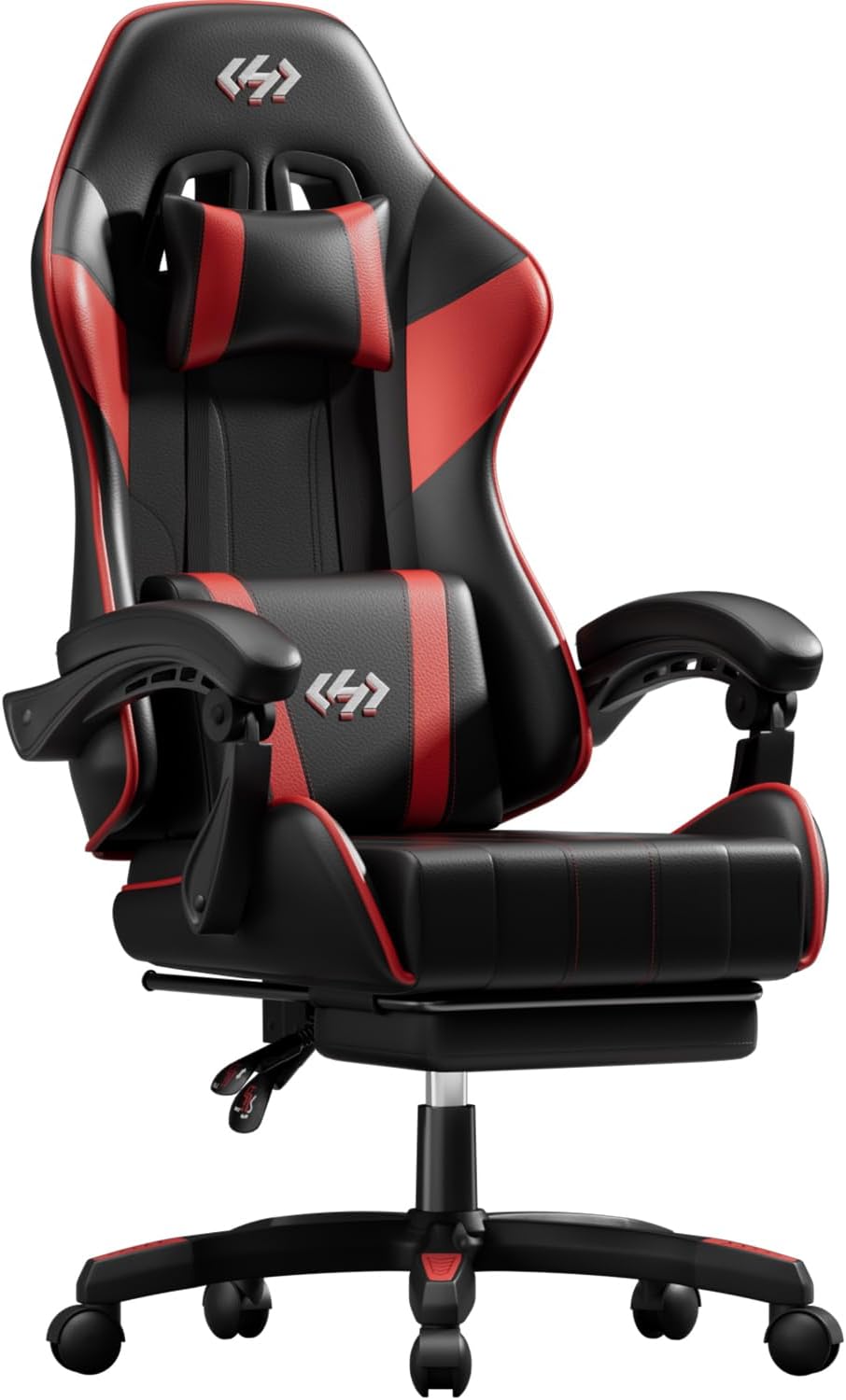 Ergonomische Bureaustoel -  Office Chair - Gamestoel - Volwassenen - Zwart/Rood - HLDIRECT •