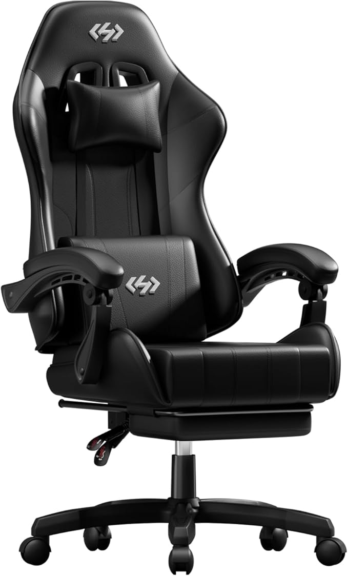 Ergonomische Bureaustoel -  Office Chair - Gamestoel - Volwassenen - Zwart - HLDIRECT