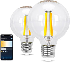 Aigostar LED Filament lamp - Dimbaar - 6W - E27 - 2 Stuks