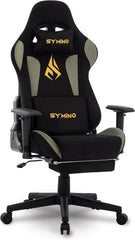 Ergonomische Bureaustoel -  Office Chair - Gamestoel - Volwassenen - Zwart/Groen - Symino