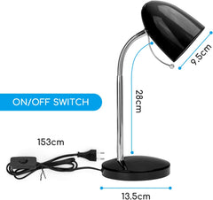 Tafellamp - Bureaulamp - Leeslamp - Zwart - Aigostar