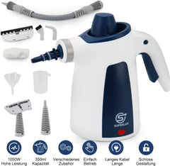 Handstoomreiniger - Handstomer - Stoomreiniger - 1050W - Wit - SUPERLEX