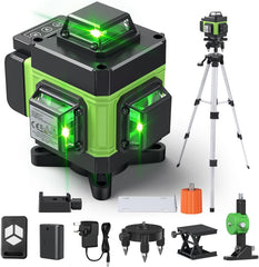 Kruislijner met statief - Zelfnivellerend - Bouwlaser - Laserliner - Groen