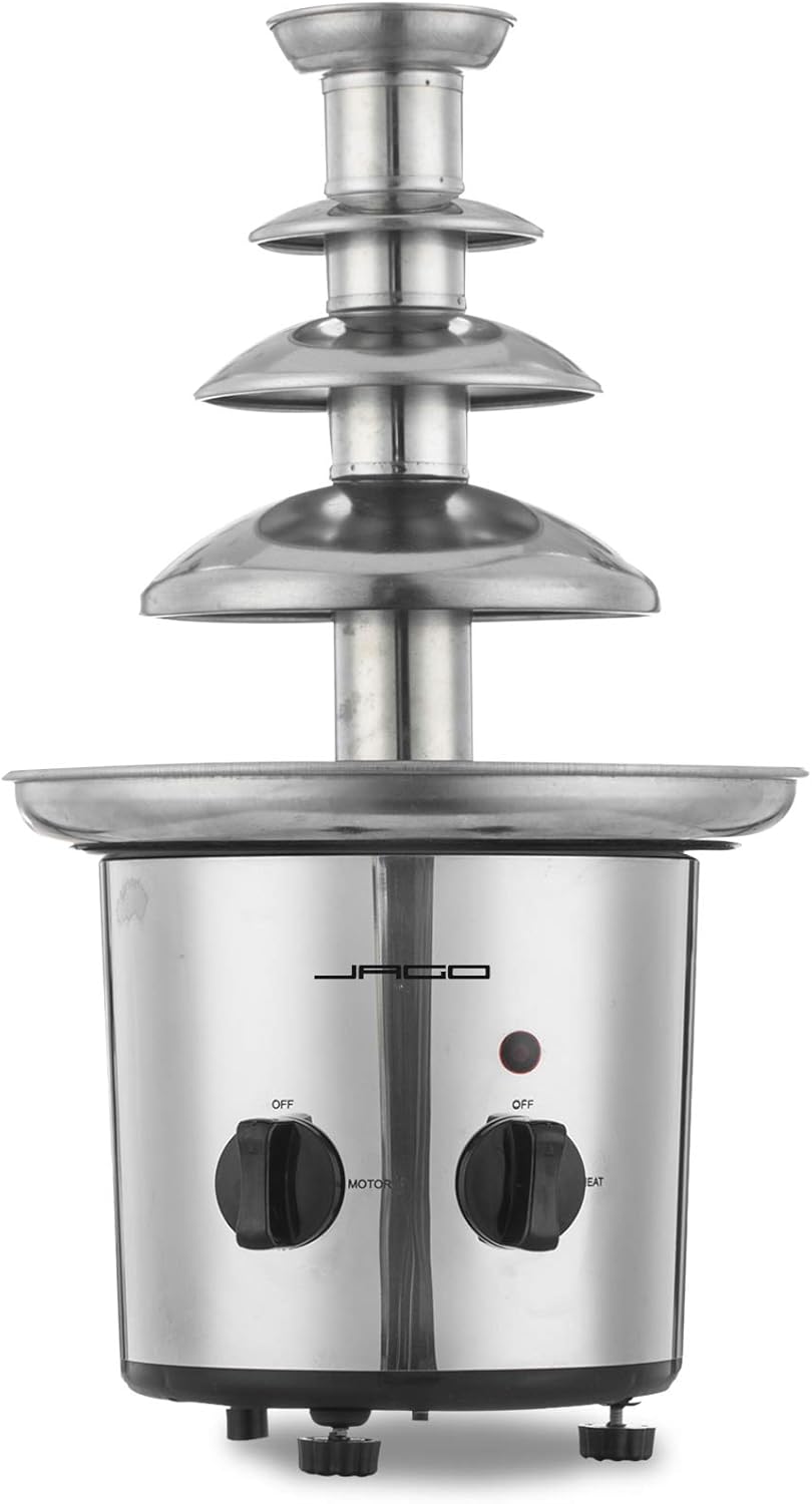 Jago Chocoladefontein 275 Watt - Vaatwasserbestendig - RVS - Zilver