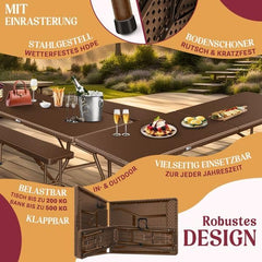 KESSER® Biertafel - Picknicktafel - Opvouwbaar - Bruin