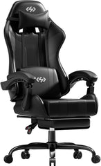 Ergonomische Bureaustoel -  Office Chair - Gamestoel - Volwassenen - Zwart - HLFURNIEU