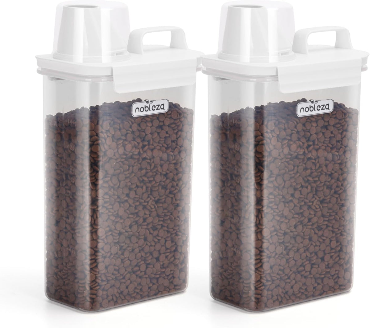 Voerton - Voedselcontainer - Voercontainer - 2,5L - Transparant - Nobleza