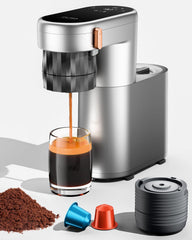 Koffiemachine - Espressomachine - Pistonmachine - Zilver
