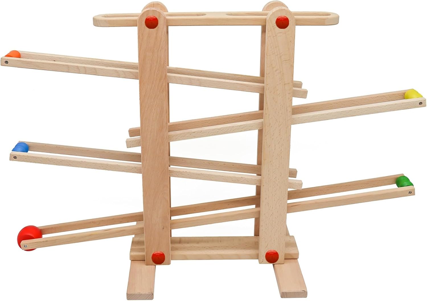 Houten knikkerbaan - beukenhout 70 x 30 x 48,5 cm