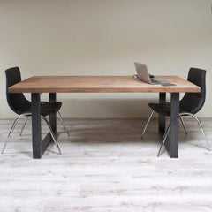 Tafelpoten salontafel - Metaal - 40x43 cm - Donkergrijs - ECD Germany