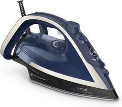 Tefal Ultragliss Plus anti-kalk stoomstrijkijzer, 2800 watt, afneembare kalkverzamelaar, 50 g/min. stoomafgifte, 260 g/min. stoomstoot, automatische uitschakeling, Made in France, blauw/wit, FV6846