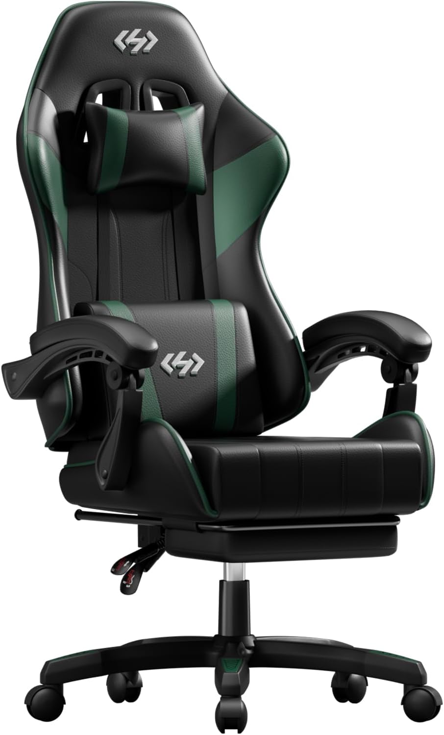 Ergonomische Bureaustoel -  Office Chair - Gamestoel - Volwassenen - Zwart/Groen - HLDIRECT
