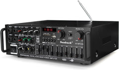 Audio Systems Amplifier Bluetooth-versie Stereo-versterker Draadloos 2-kanaals HIFI Stereo Audio Home Karaoke Power versterker Auto AUDIO(220-V)