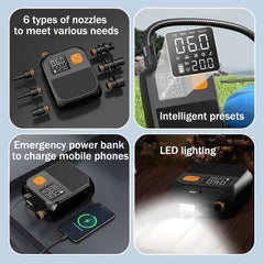 Compressor Bandenpomp - Elektrische Fietspomp - Luchtcompressor - Zwart