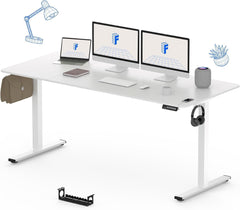 Zit sta bureau - Elektrisch - Verstelbaar - 160 x 60 cm - FQ1W - FLEXISPOT
