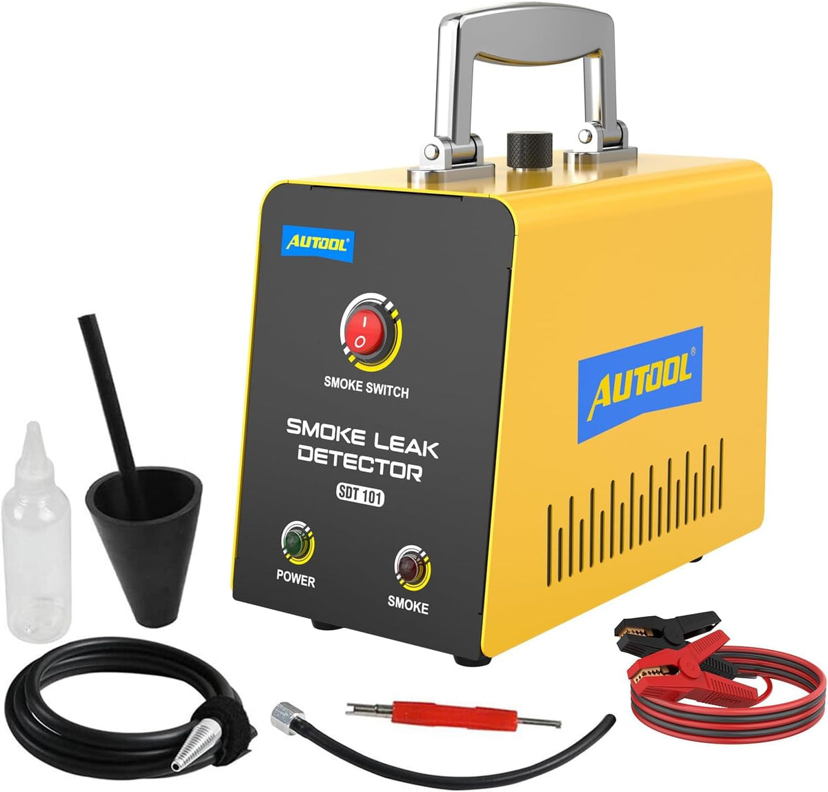 AUTOOL SDT101 Auto-rookdetector, Evap vacuüm lekdetector, pijpleiding, brandstof, rook, diagnoseapparaat, compatibel met 12 V auto's, vrachtwagens, ATV, boten, sneeuwscooters