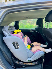 Autostoel - Isofix Autostoeltje - 0-12 jaar - Roze - Jovikids