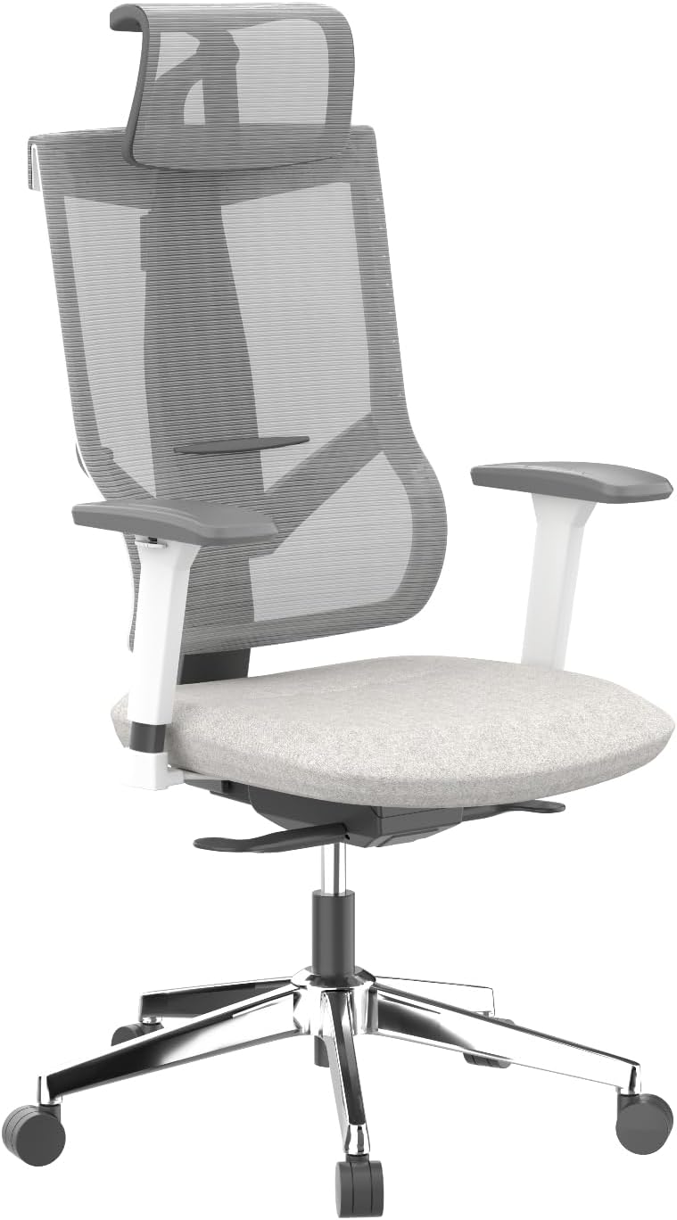 Ergonomische Bureaustoel -  Office Chair - Gamestoel - Volwassenen - Grijs - BS6G - FLEXISPOT