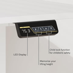 Zit sta bureau - Elektrisch - Verstelbaar - 160 x 60 cm - FQ1W - FLEXISPOT
