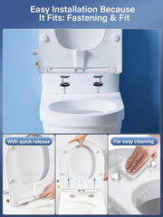 WC Bril - Softclose - Toiletbril - Wit - YEAUPE
